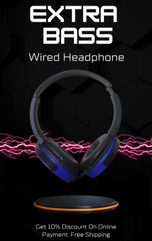 Extra Bass Wired Headphone 1